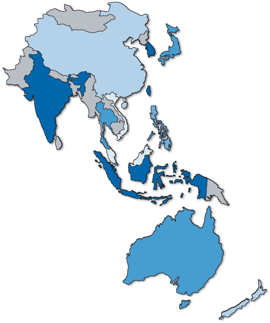 asia pacific map