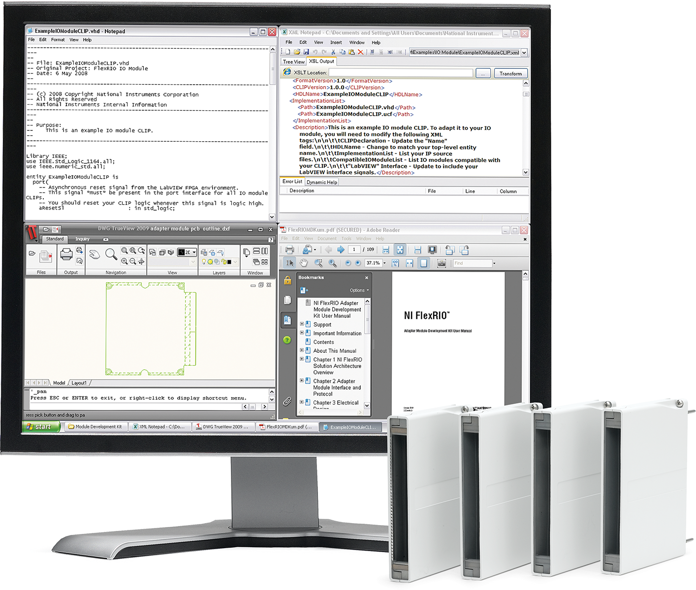 Kit de desarrollo de módulo adaptador (MDK) NI FlexRIO