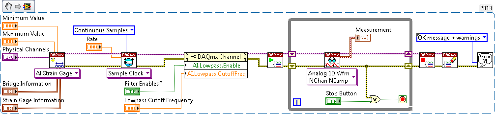 LabVIEW block diagram