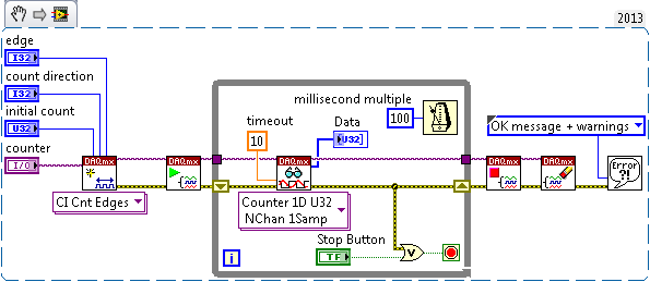 Tarea de inicio de NI-DAQmx